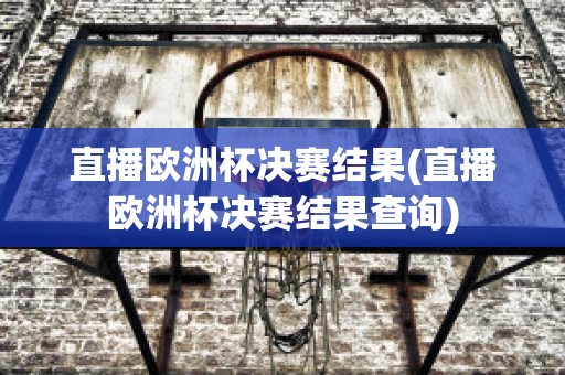 直播欧洲杯决赛结果(直播欧洲杯决赛结果查询)