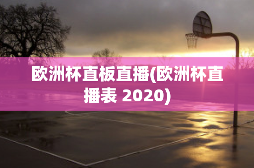 欧洲杯直板直播(欧洲杯直播表 2020)