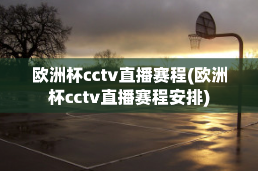 欧洲杯cctv直播赛程(欧洲杯cctv直播赛程安排)