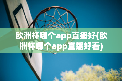 欧洲杯哪个app直播好(欧洲杯哪个app直播好看)