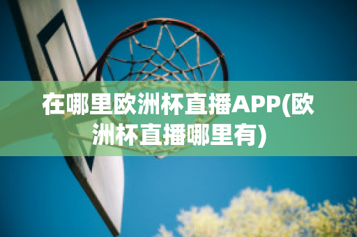 在哪里欧洲杯直播APP(欧洲杯直播哪里有)