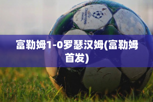 富勒姆1-0罗瑟汉姆(富勒姆首发)