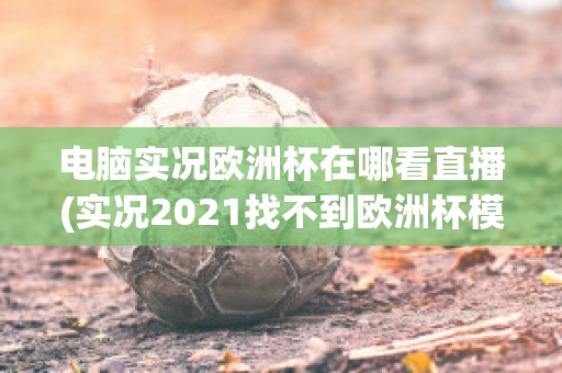 电脑实况欧洲杯在哪看直播(实况2021找不到欧洲杯模式)