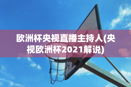 欧洲杯央视直播主持人(央视欧洲杯2021解说)