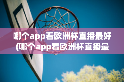 哪个app看欧洲杯直播最好(哪个app看欧洲杯直播最好用)