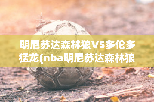 明尼苏达森林狼VS多伦多猛龙(nba明尼苏达森林狼队)