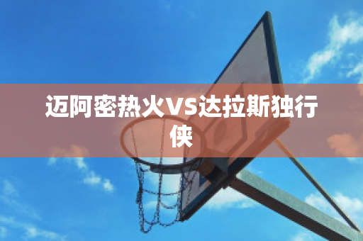 迈阿密热火VS达拉斯独行侠