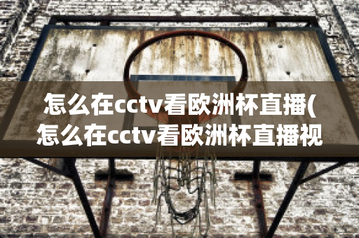 怎么在cctv看欧洲杯直播(怎么在cctv看欧洲杯直播视频)