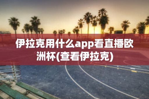 伊拉克用什么app看直播欧洲杯(查看伊拉克)