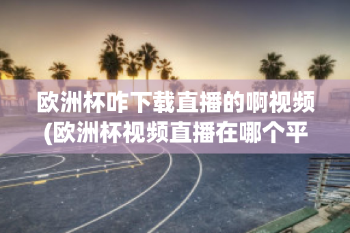 欧洲杯咋下载直播的啊视频(欧洲杯视频直播在哪个平台)