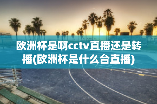 欧洲杯是啊cctv直播还是转播(欧洲杯是什么台直播)