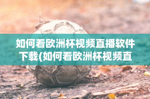 如何看欧洲杯视频直播软件下载(如何看欧洲杯视频直播软件下载安卓)