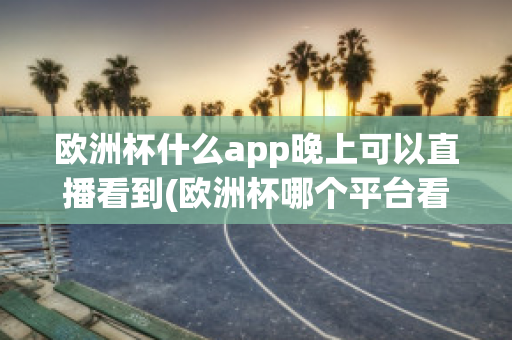 欧洲杯什么app晚上可以直播看到(欧洲杯哪个平台看直播)