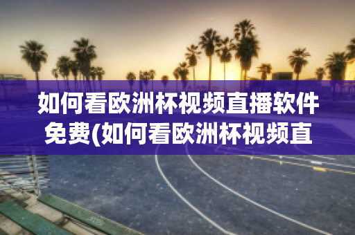 如何看欧洲杯视频直播软件免费(如何看欧洲杯视频直播软件免费的)