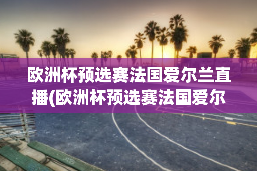 欧洲杯预选赛法国爱尔兰直播(欧洲杯预选赛法国爱尔兰直播视频)