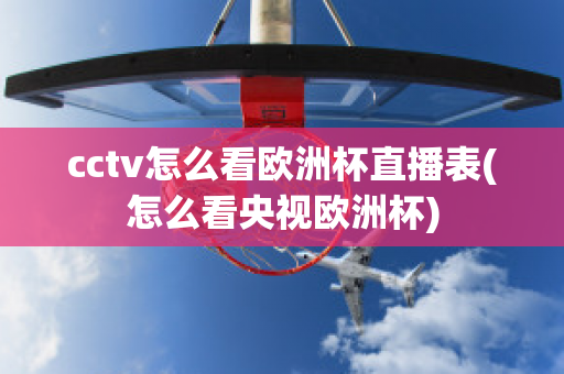 cctv怎么看欧洲杯直播表(怎么看央视欧洲杯)