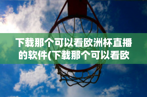 下载那个可以看欧洲杯直播的软件(下载那个可以看欧洲杯直播的软件有哪些)