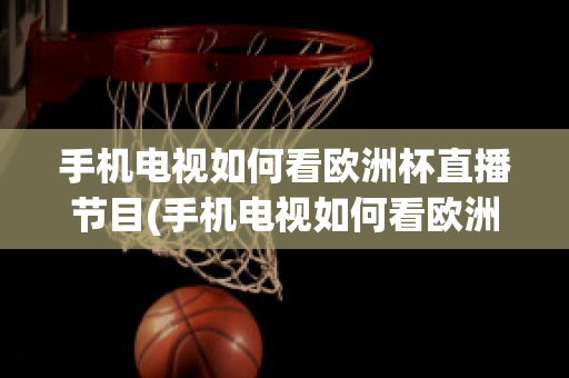 手机电视如何看欧洲杯直播节目(手机电视如何看欧洲杯直播节目呢)