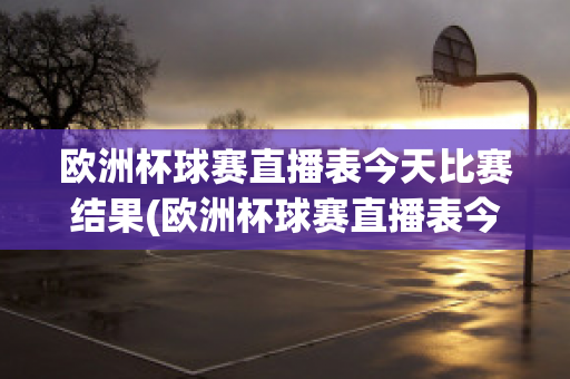 欧洲杯球赛直播表今天比赛结果(欧洲杯球赛直播表今天比赛结果如何)