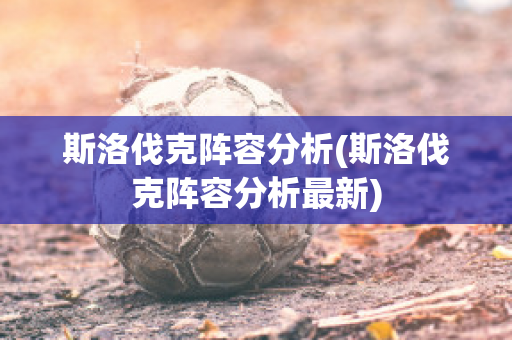 斯洛伐克阵容分析(斯洛伐克阵容分析最新)