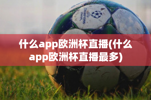 什么app欧洲杯直播(什么app欧洲杯直播最多)