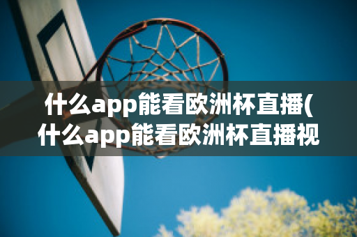 什么app能看欧洲杯直播(什么app能看欧洲杯直播视频)